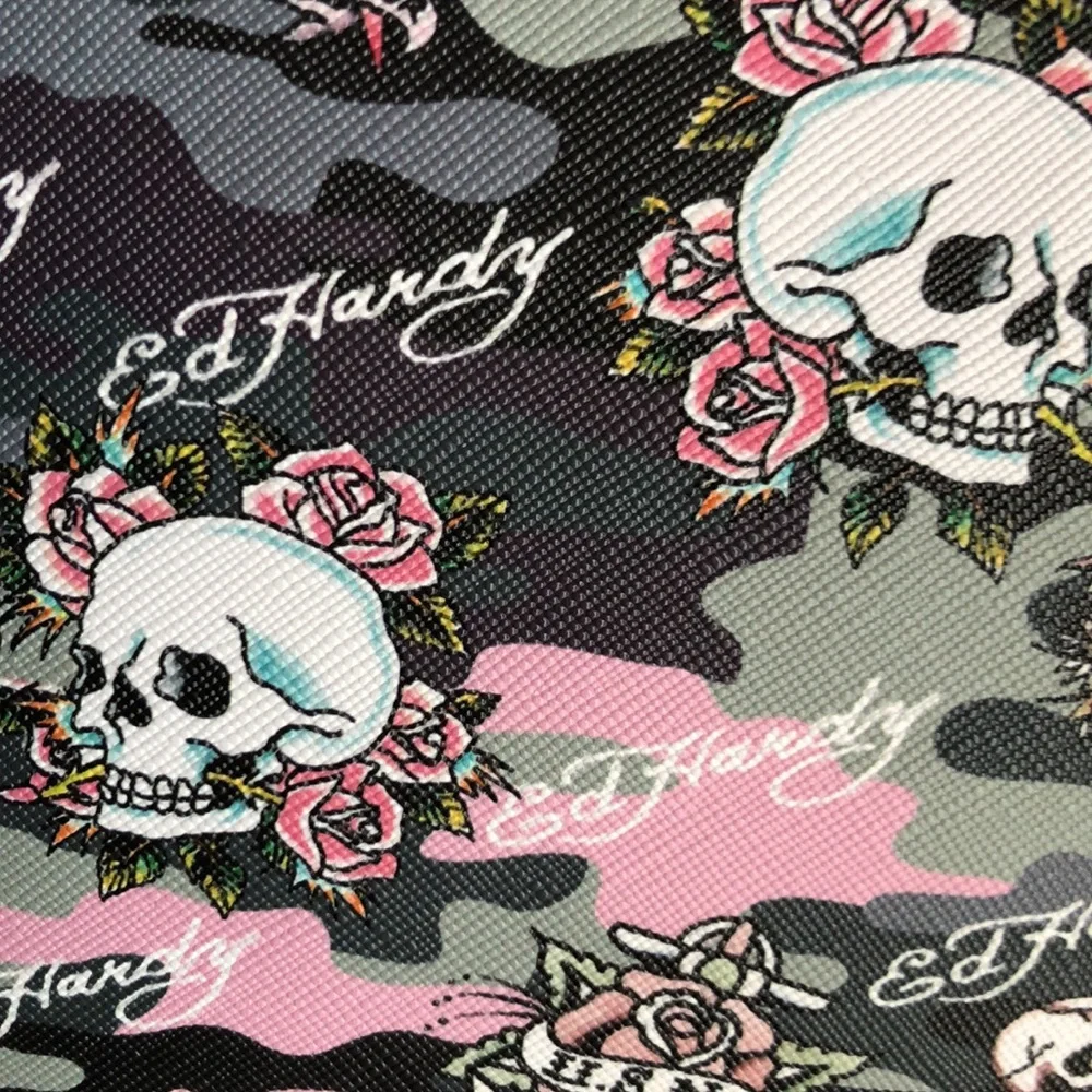 Ed Hardy Pink and Black Women's COSMETIC Case Bag
